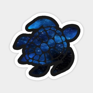 Blue Galaxy Turtle Magnet