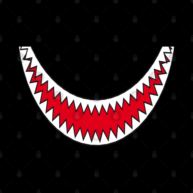 Halloween Shark Smile With Teeth - Teeth - Tapestry ...