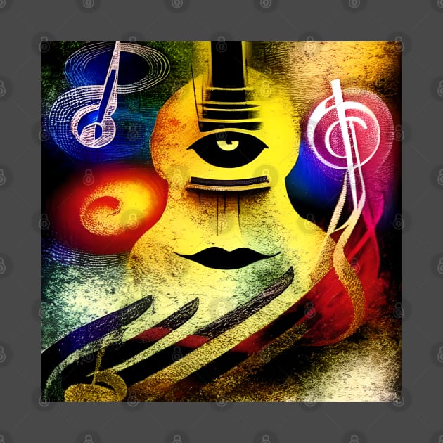 Abstract Image Of Musical Symbols by Musical Art By Andrew