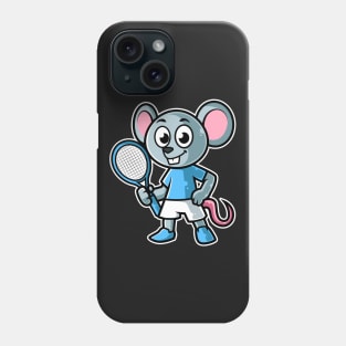 Mouse Tennis Player Funny Coach Rat print Phone Case