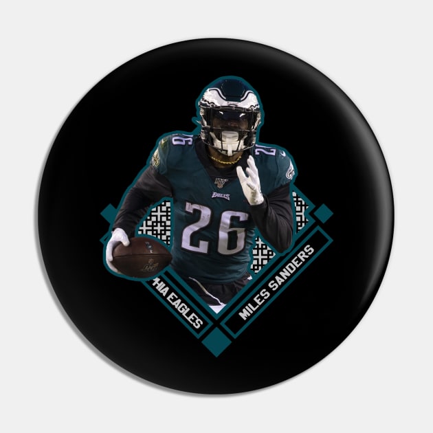 MILES SANDERS PHILADELPHIA EAGLES - Miles Sanders - Pin