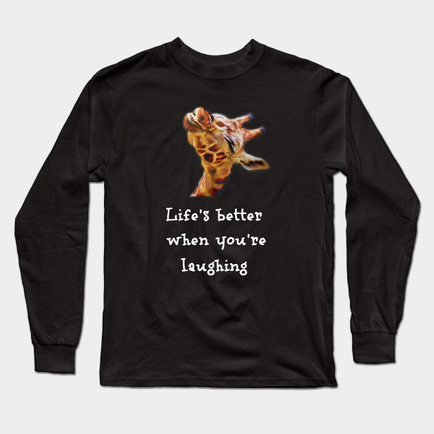 bespokemonogramco Giraffe Shirt, Giraffe Shirt for Women, Laughing Giraffe, Cute Giraffe Shirt, Life Is Better with Giraffe Shirt, Funny Shirt, Cool Giraffe