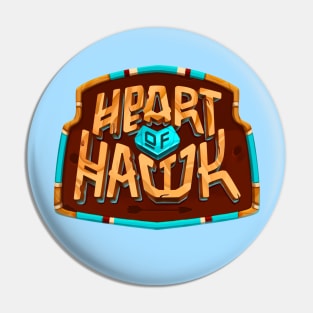 Heart of Hawk Pin