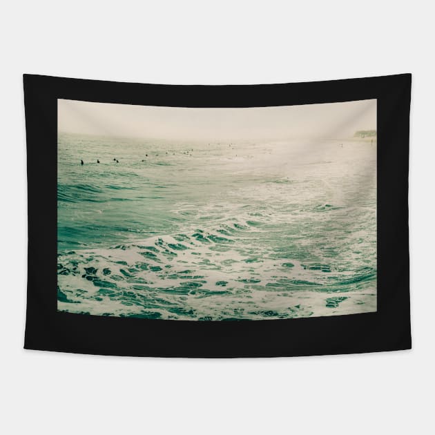 Summer Surf Tapestry by oliviastclaire