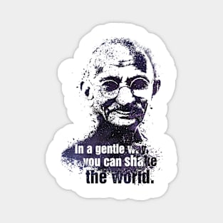 Gandhi quote Magnet