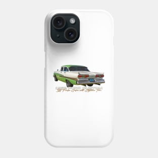 1958 Ford Custom 300 Fordor Sedan with Styletone Trim Phone Case