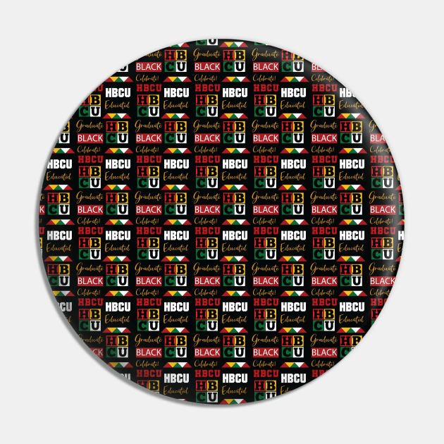 HBCU Grad Pattern Pin by blackartmattersshop