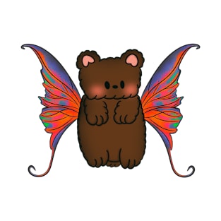 Fairy Teddy Bear with Colorful Tie Dye Wings T-Shirt