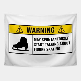 Figure Skating, Warning Spontaneously Start Talking About Figure Skating Tapestry