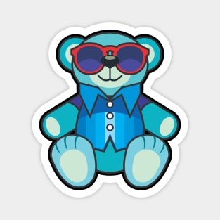 Relaxing Teddy Bear Magnet