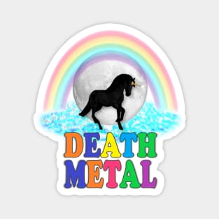 Death Metal Unicorn Magnet