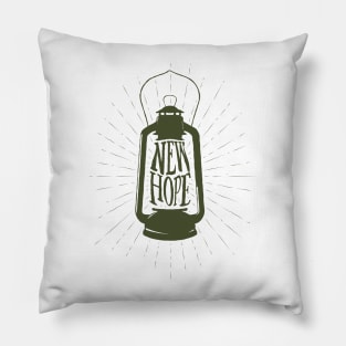 Lantern Of New Hope Pillow