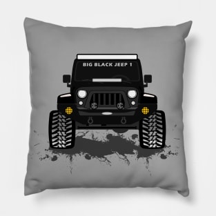 BLACK BIG JEEP 1 Pillow