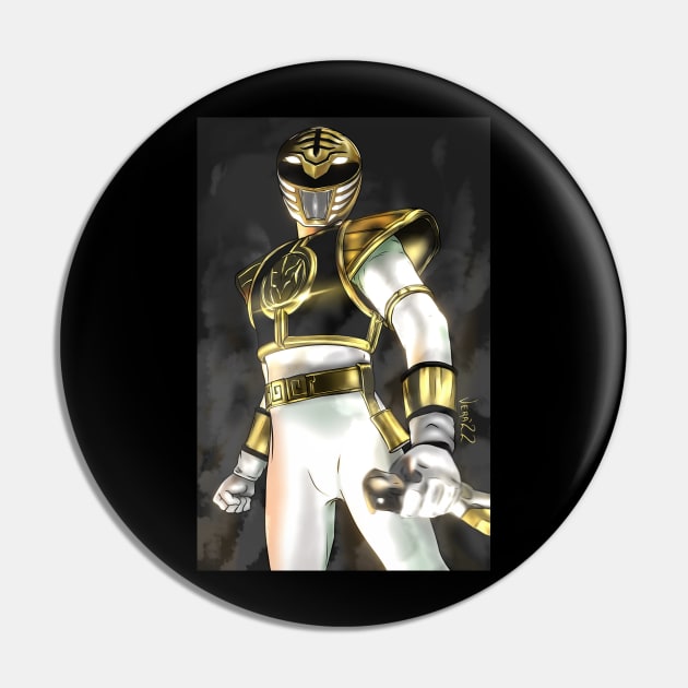 white ranger Pin by ArtByVincentVera