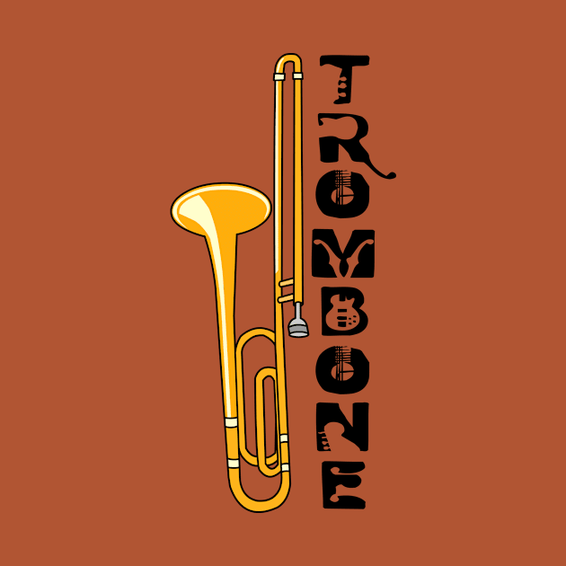 Vertical Trombone by Barthol Graphics