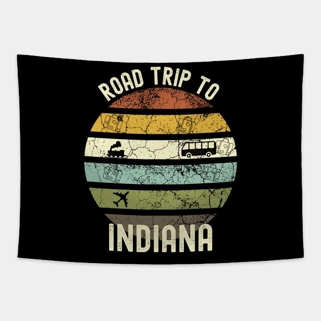Road Trip To Indiana, Family Trip To Indiana, Holiday Trip to Indiana, Family Reunion in Indiana, Holidays in Indiana, Vacation in Indiana Tapestry by DivShot 