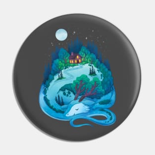 Sleepy Dragon Forest Pin