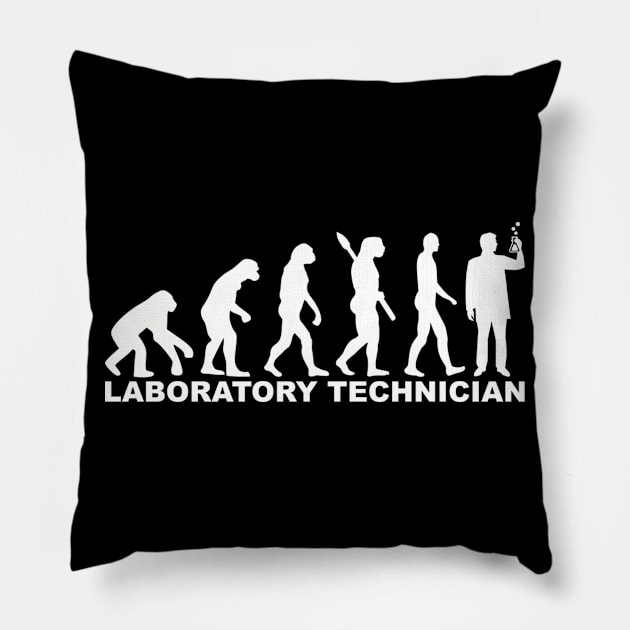 Laboratory technician evolution Pillow by Designzz