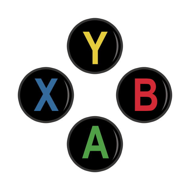 XBox Controller Buttons - Video Game - T-Shirt | TeePublic