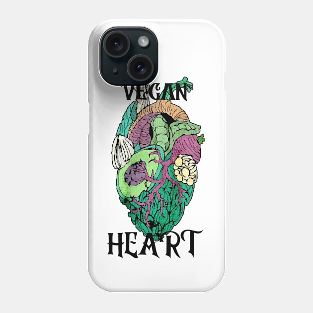 VEGAN HEART Phone Case by NICHE&NICHE