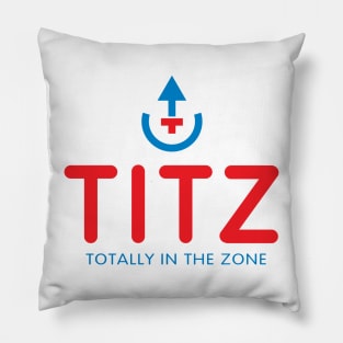 TITZ - Totally In The Zone - red Pillow