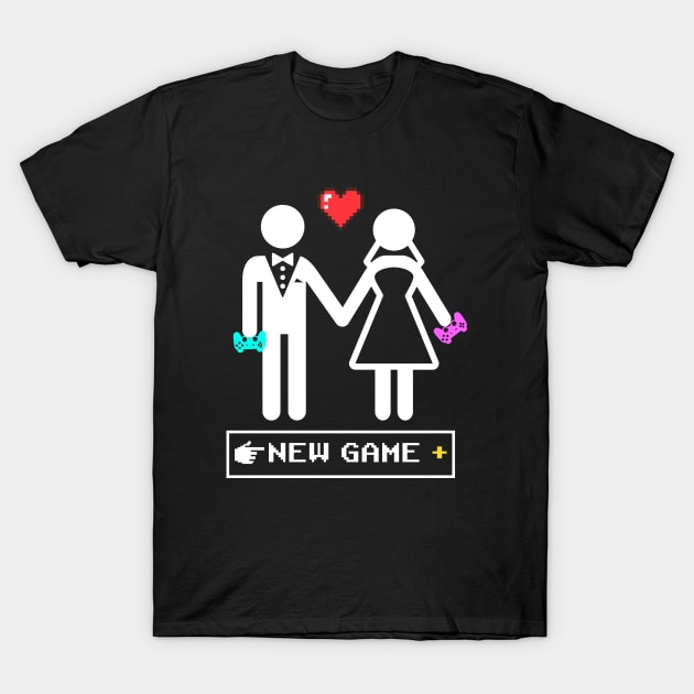 New Game Newlyweds Gamer Wedding T-Shirt New Game Newlyweds Gamer Wedding T-Shirt