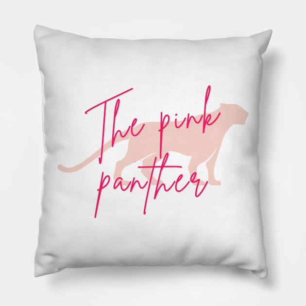 Pink Panther Pillow by BillieTofu