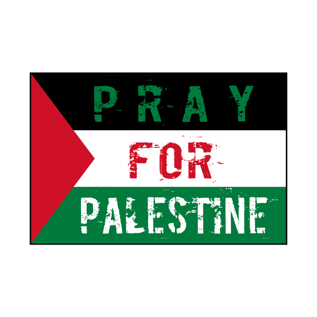 Pray for Palestine Flag by Angelique Store