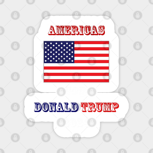 Americans For Trump 2024 Magnet by The Binay Tribal Products