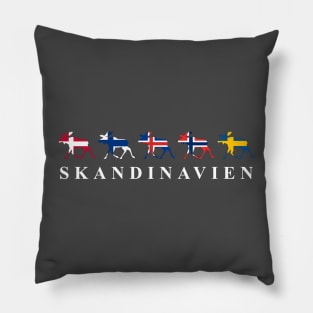 Skandinavien Moose Flags Pillow