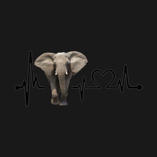 Elephant Heartbeat Art Gift Tshirt Fridays For Future T-Shirt T-Shirt