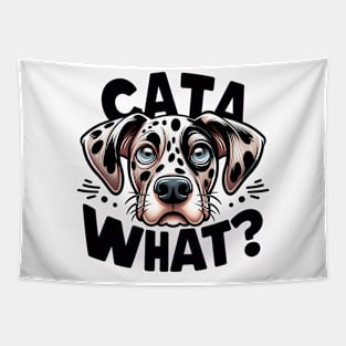 Catahoula Leopard Dog Cata What Funny Puppy Tapestry