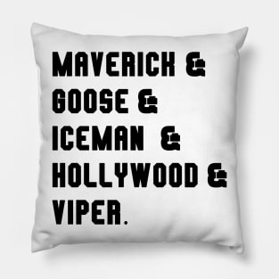 Top Gun Names Pillow