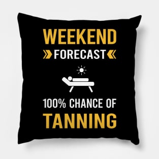 Weekend Forecast Tanning Pillow