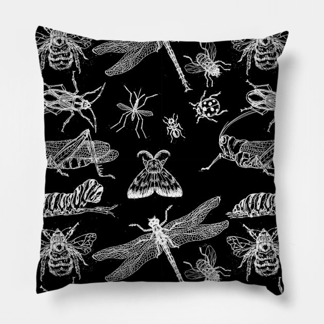 Bugs Life Insect Pattern Pillow by Kelleh Co. 