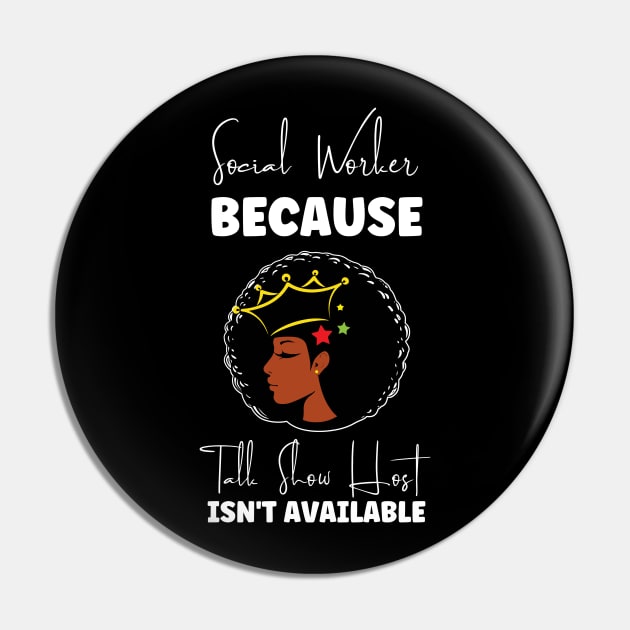 Black Social Worker Pin by Chey Creates Clothes