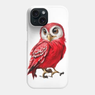 Funny Red Owl Phone Case