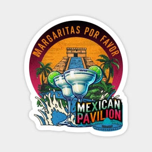 Drinking Margaritas in Mexico around the World Showcase Magnet