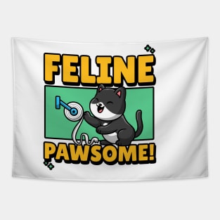 Feline Pawsome Tapestry