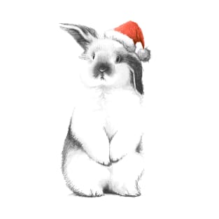 Rabbit in a santa hat T-Shirt