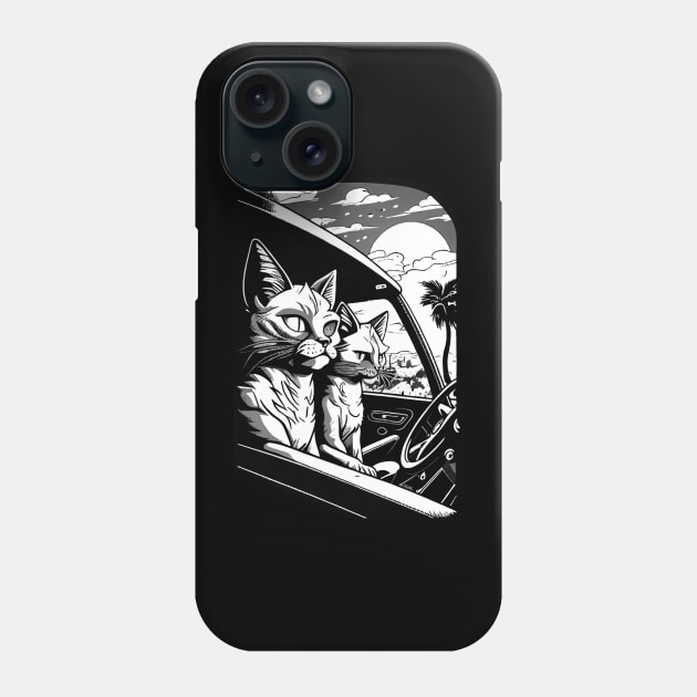 A Cat Couples Phone Case by Holycat