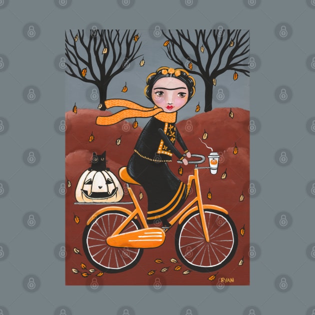 A Halloween Bicycle Ride by KilkennyCat Art