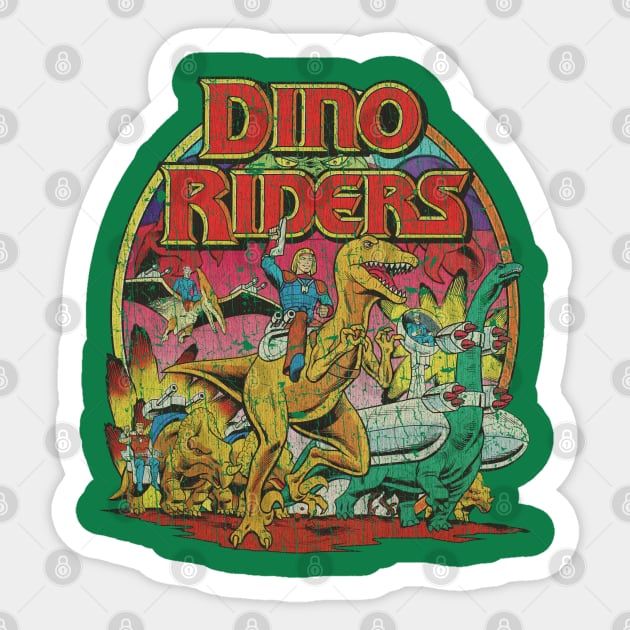 Dino-Riders The Adventure Begins 1988 - 80s Toys - Sticker | TeePublic
