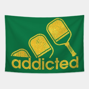 Vintage Addicted Pickleball Tapestry