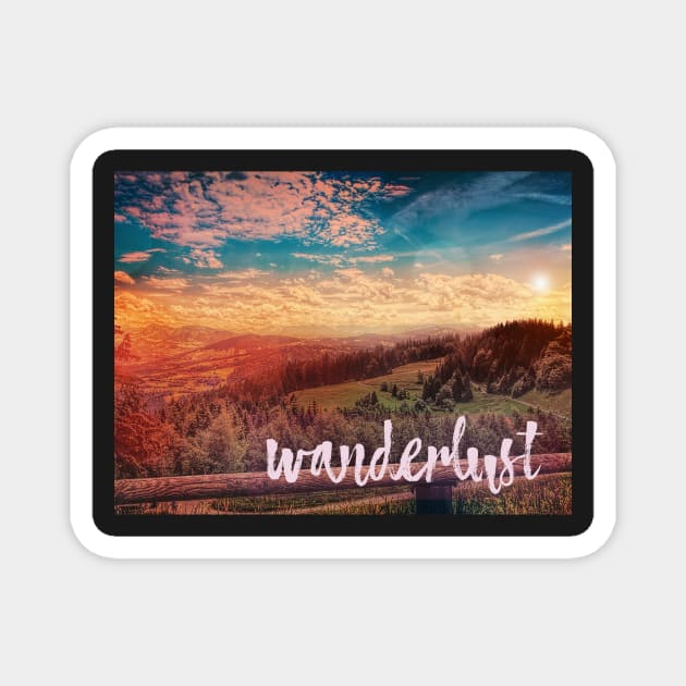 Wanderlust Magnet by AKwords