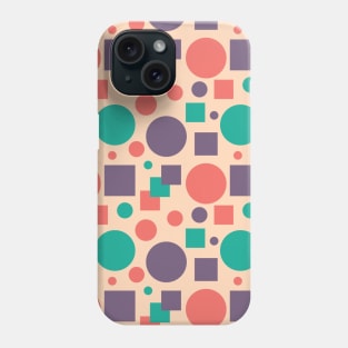 Square and Circle Seamless Pattern 015#002 Phone Case