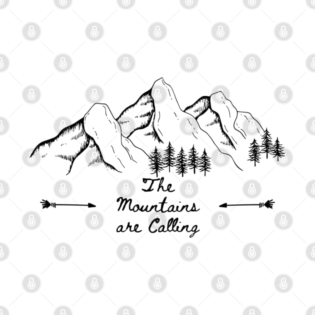 The Mountains are Calling -White by dkid