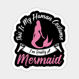 This is my human costume I'm really a mermaid Magnet