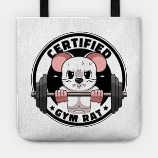 Certified Gym Rat Gym Workout Gym Humor WeightLifting Gym Tote