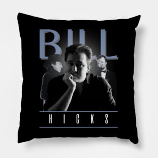 Bill hicks +++ 80s retro Pillow